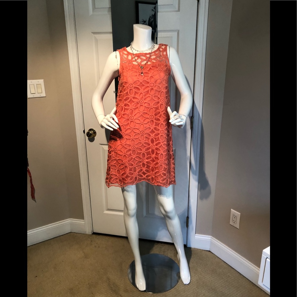 Mudpie 60’s inspired orange 🍊 sheath dress